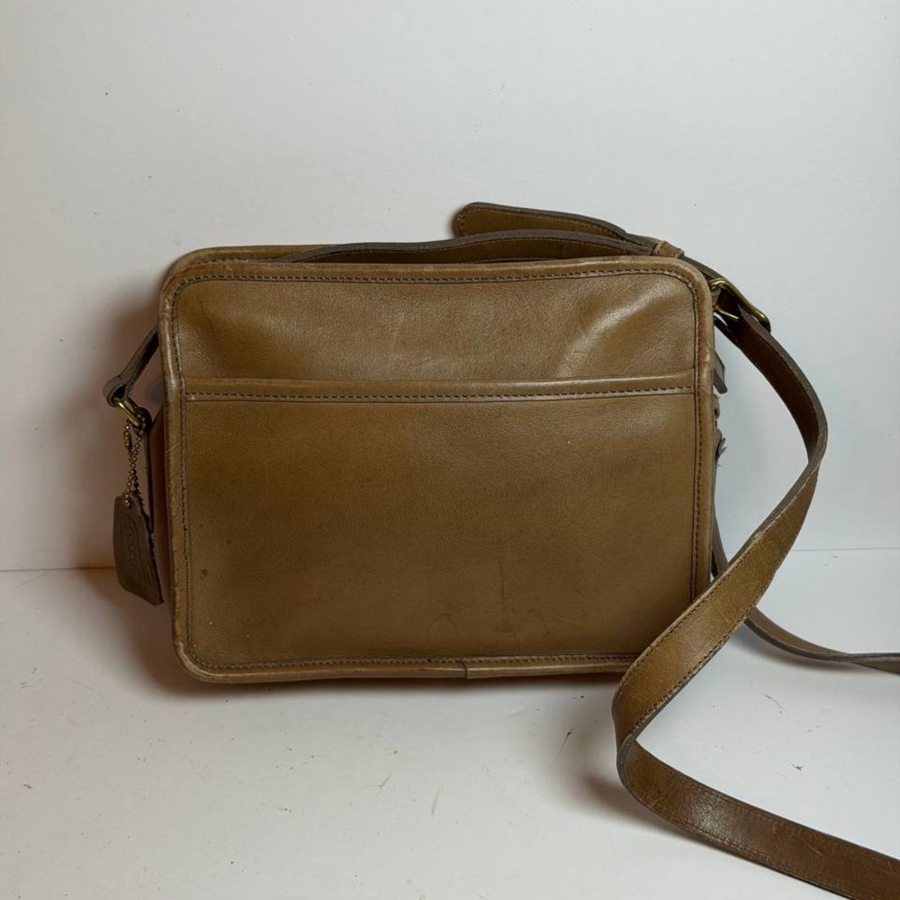 Vintage Coach Blazer Brown Taupe Leather Crossbody Bag